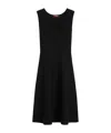 Max Mara Studio Furetto U-neck Sleeveless Dress In Black