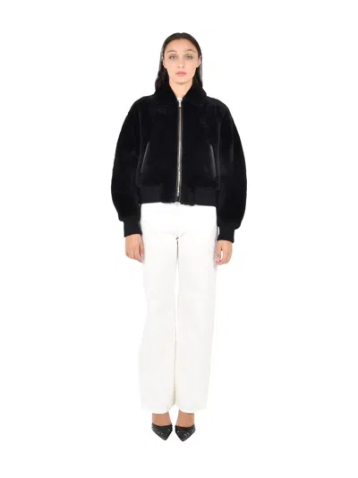 Max Mara Studio Furs In Black