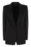 Max Mara Franz Wool Single-breasted Blazer In Black