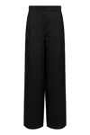 Max Mara Studio Garibo Linen Trousers In Black