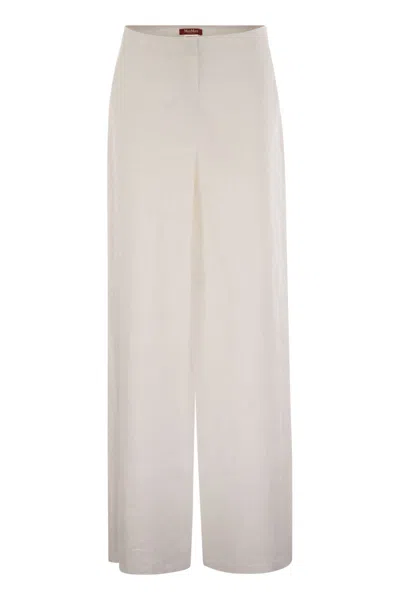 MAX MARA MAX MARA STUDIO GARIBO LONG TROUSER WHITE