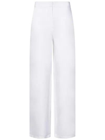 Max Mara Studio Garibo Trousers In White