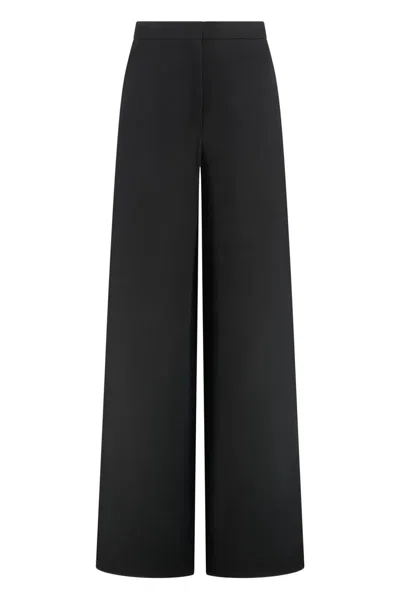 Max Mara Studio Gary Linen Blend Trousers In Animal Print