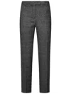 Max Mara Gerico Cotton Trousers In Grey