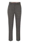 Max Mara Studio Gerico - Slim Trousers In Cotton And Viscose Blend