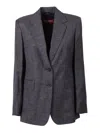 Max Mara Studio Giacca Hodeida In Gray