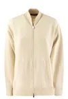 Max Mara Studio Giacca In Maglia Teorema Avorio In White