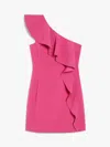 Max Mara One-shoulder Ruffled Dress