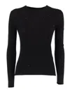 Max Mara Studio Girocoll In Black