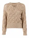 Max Mara Studio Girocoll In Brown