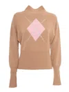 Max Mara Nuccia Camel Sweater/tank/top In Brown