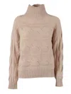 Max Mara Studio Girocoll In Neutral