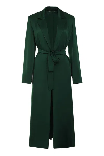 Max Mara Studio Giselda Overcoat In Green