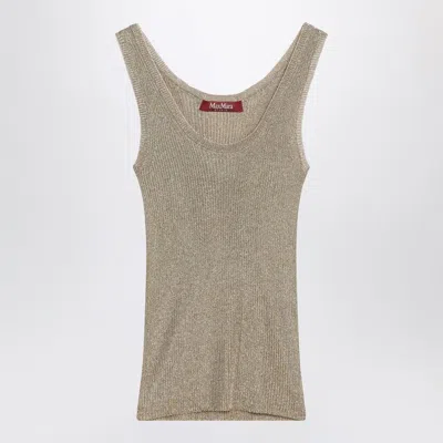 MAX MARA MAX MARA STUDIO  GOLD LUREX TANK TOP