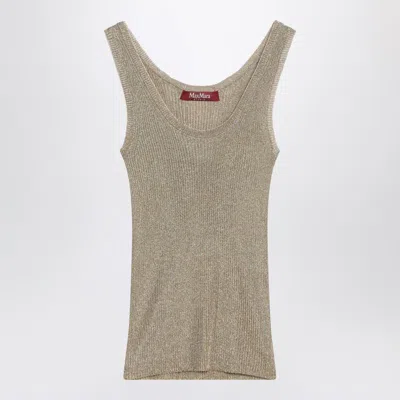 MAX MARA MAX MARA STUDIO GOLD LUREX TANK TOP