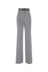 Max Mara Studio Grey Wool Zac Pant In Gray