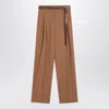 Max Mara Studio Hazelnut Canvas Trousers