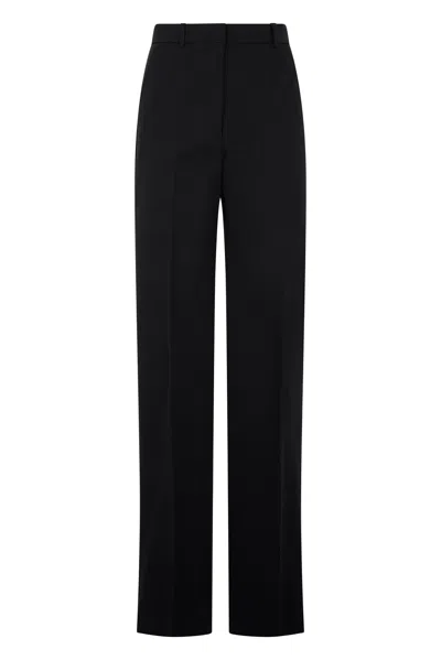 Max Mara Studio High Waist Pants In Black