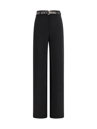 Max Mara Studio High-waisted Wide-leg Trousers In Black