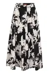 Max Mara Maxi Long Skirt In Multicolor