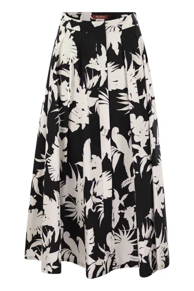 Max Mara Maxi Long Skirt In Multi