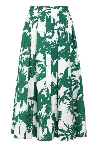 MAX MARA MAX MARA STUDIO IDONEO PRINTED COTTON SKIRT