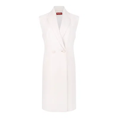 MAX MARA MAX MARA STUDIO IVORY TRIACETATE BLEND JACKET