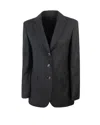 Max Mara Nice Black Blazer In Blue