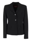 Max Mara Studio Jacket In Black
