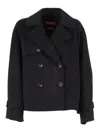 Max Mara Nupar Double-breasted Jacket In Black