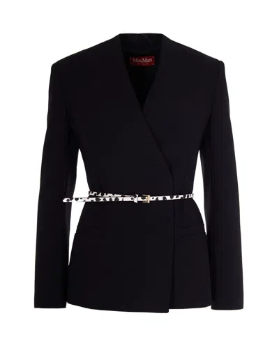 Max Mara Studio Jacket In Black