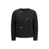 Max Mara Studio Boxy Cady Blazer In Black
