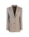 Max Mara Blazer Teso Tobacco In Brown