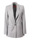 Max Mara Studio Jacket In Gray