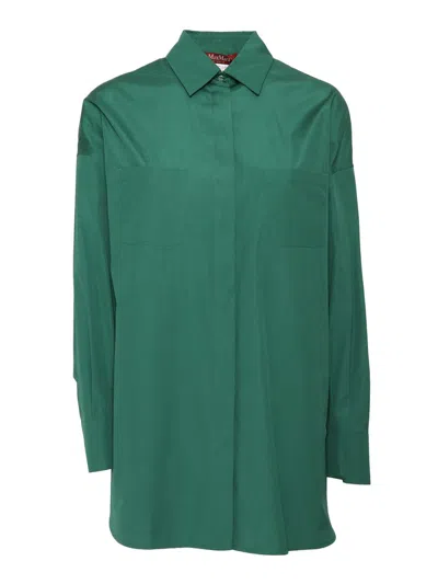 Max Mara Studio Jacket In Green