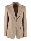 Max Mara Studio Jacket In Neutral