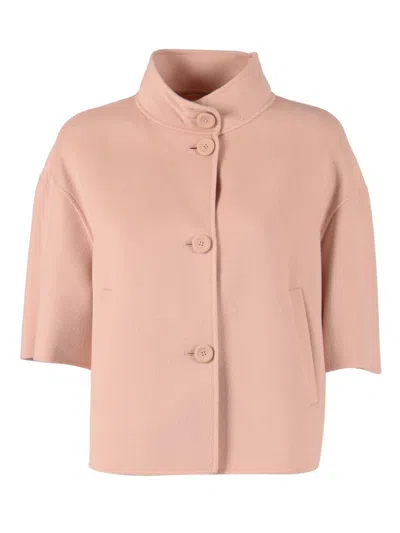 Max Mara Studio Jacket In Pink