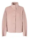 Max Mara Button Caladio Jacket In Pink