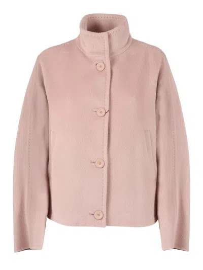 Max Mara Studio Jacket In Pink