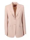 Max Mara Linz Button Jacket In Pink