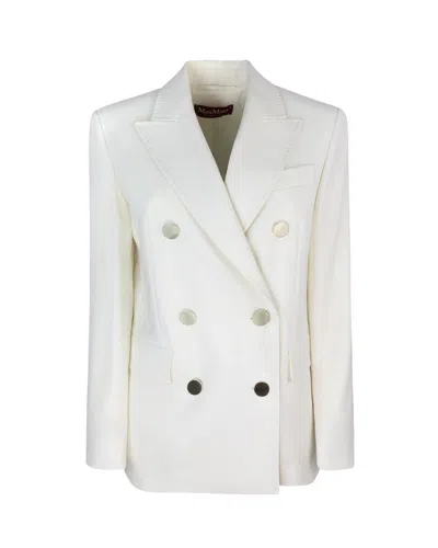 Max Mara Studio Jacket In White