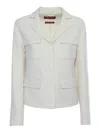 Max Mara Long-sleeved Casual Jacket In White
