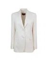 Max Mara Blazer Linz Bianco In Cady In White