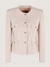 Max Mara Studio Jacket Woman Blush Pink In Pink