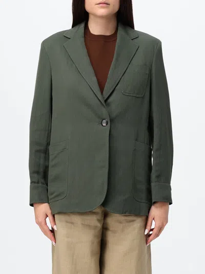 Max Mara Studio Jacket Woman In Green