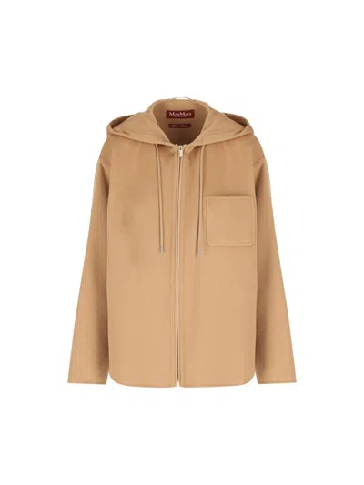 Max Mara Studio Jackets In Brown