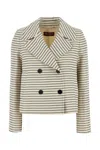 Max Mara Assuan Striped Double-breasted Jacket