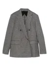 Max Mara Double-breasted Blazer In Animal Print
