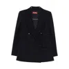 Max Mara Double-breasted Blazer In Blue