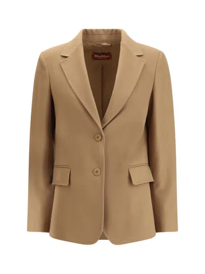 Max Mara Studio Jackets In Brown